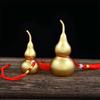 Exquisite Brass Gold Hollow Gourd Pendant for Living Room Decoration