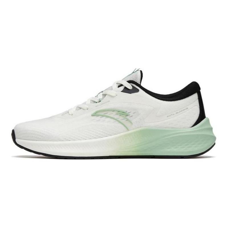 Anta Road Running men low-top running shoes white pink green 912315519-3 44