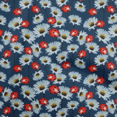 Cotton Flex Navy Blue Fabric With Floral Quilting Supplies Print Sewing Fabric By The Yard 40 Inch