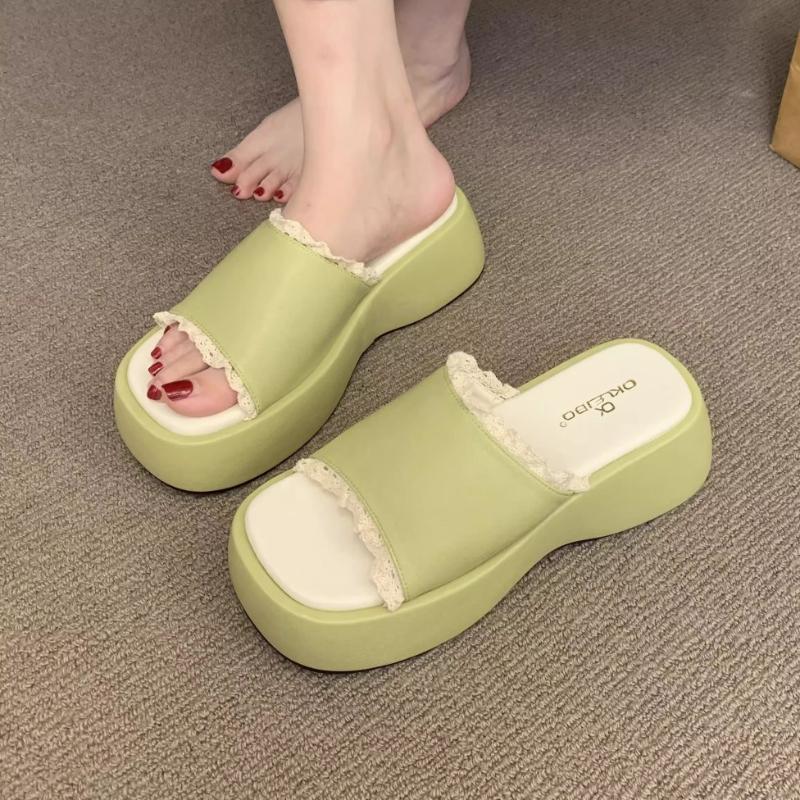 Fashion Flats Platform Women Slippers Casual New Summer Shoes Fashion 2025 Trend Sandals Slingback Woman Flip Flops Beach Slides Zapatos