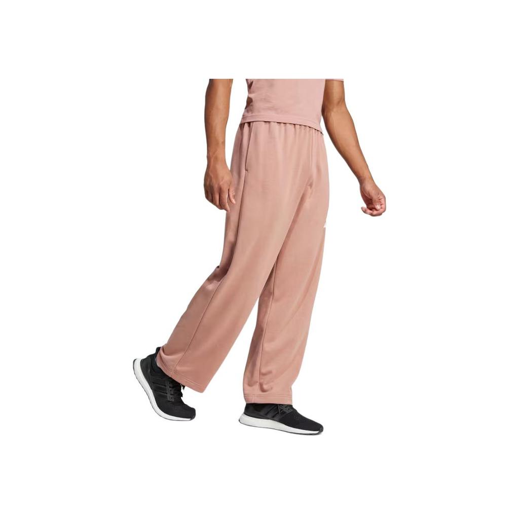Adidas Essentials Wide Leg 3 Bar Logo Pants Women Pants Pink JF3608