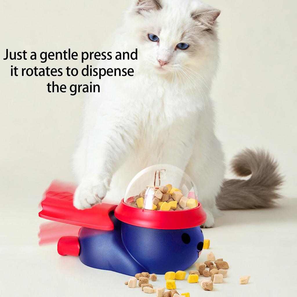 Funny Cats Foraging Feeder Toy Teasing Pedal Interactive Puzzle Toy for Indoor Kittens Food Leaking Kibble Feeder Pet To