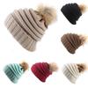 Stylish Winter Women's Knitted Beanie Hat With Versatile Pom Pom Design And Warm Material