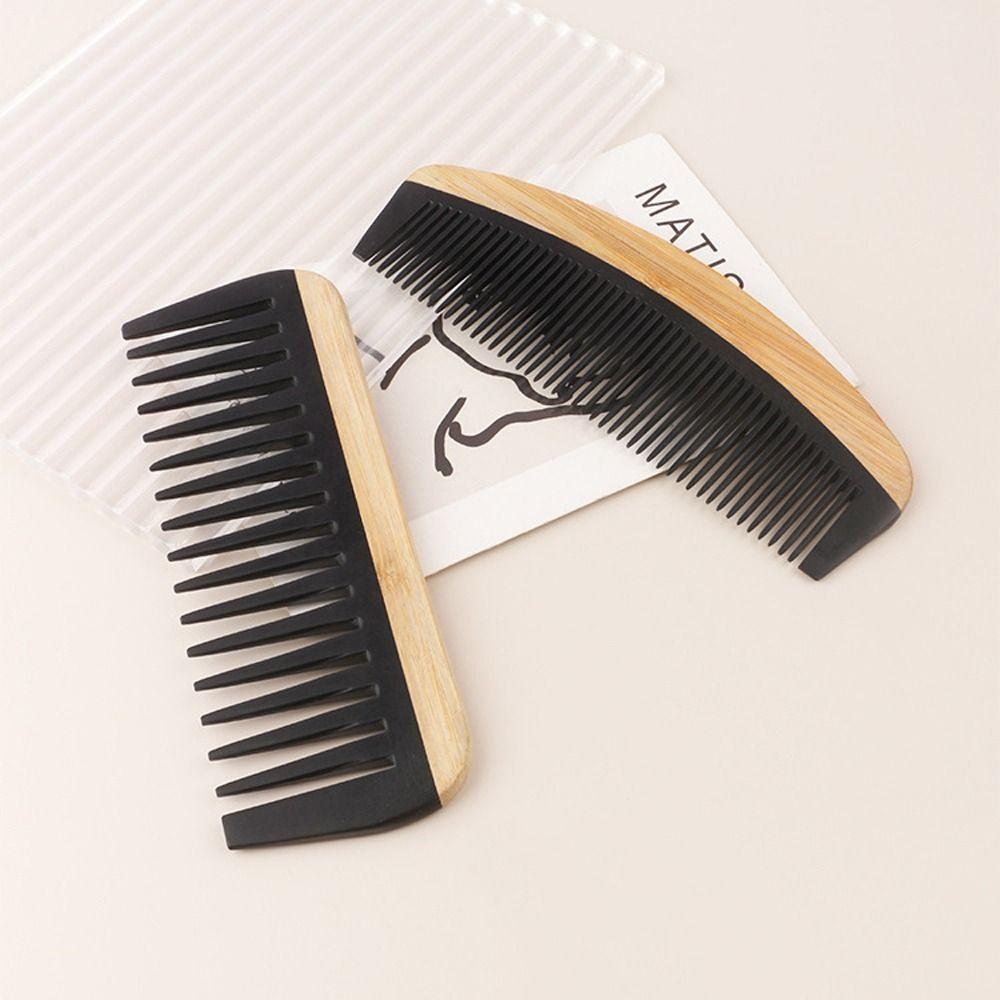 Ekologiczny grzebień do włosów z szerokimi zębami, antystatyczny, gładki grzebień, narzędzie kosmetyczne, szczotka ze szpikulcem do prezentu