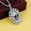 European and American Punk Jewelry Titanium Steel Men's Skull Pendant Necklace