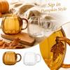 Kürbisförmige Glas Tasse mit Henkel für die Heimküche, Tee und Kaffee