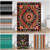 Bohemian Shower Curtains Abstract Boho Retro Pattern Vintage Home Decor for Bath Polyester Fabric Bathroom Curtain with Hooks