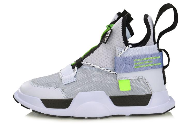 Li Ning Reburn Ws Mesh, Textile Cushioning Slip Resistant Abrasion Resistant Lightweight Mid top AGBP028-4 36