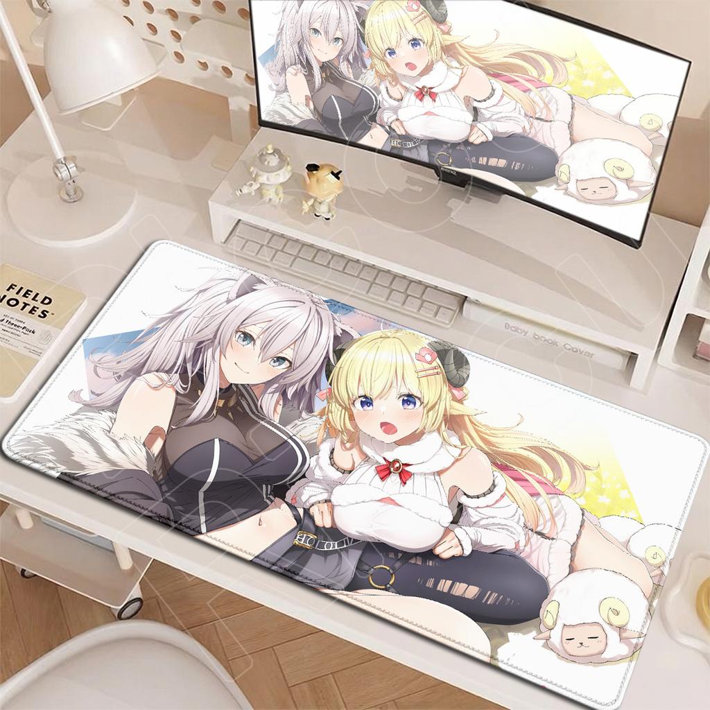 E-sport Game Large Non-slip Mouse Pad Washable Anime Desktop Carpet Hololive Kawaii Girl Shishiro Botan Mauspad Rubber Table Mat