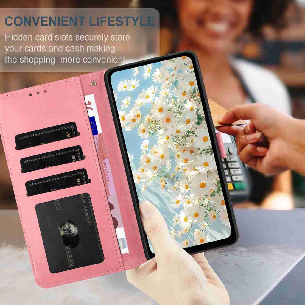 10-Color Daisy Embossed Flip Card Case for Infinix Smart 8/itel A70/Tecno Spark 20,Pop 7,Pop 8,Pova 5,Pova Neo 2,Pova Neo 3,Spark Go 2023...