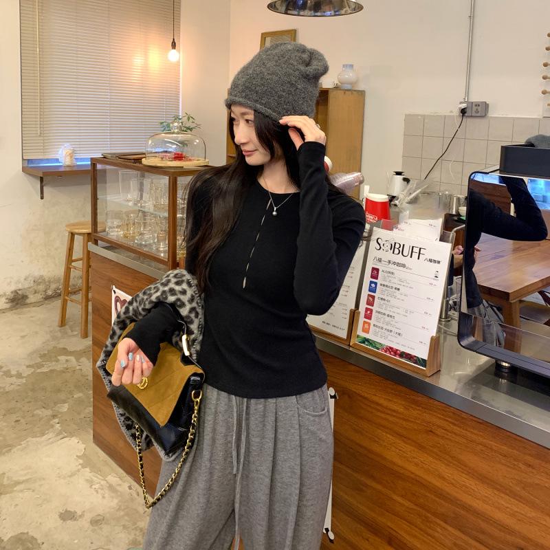 Women s Hollow Design Long Sleeve White Base Shirt - Autumn/Winter 2026 Collection XL