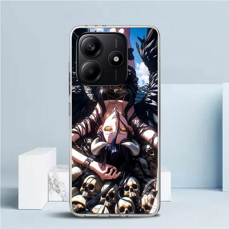 Albedo Overlord Anime Phone Case For Xiaomi Redmi Note 15 14 14S 13 12S 12 Pro Plus 11S 11 11T 11E 10S 10 + Soft TPU Back Cover