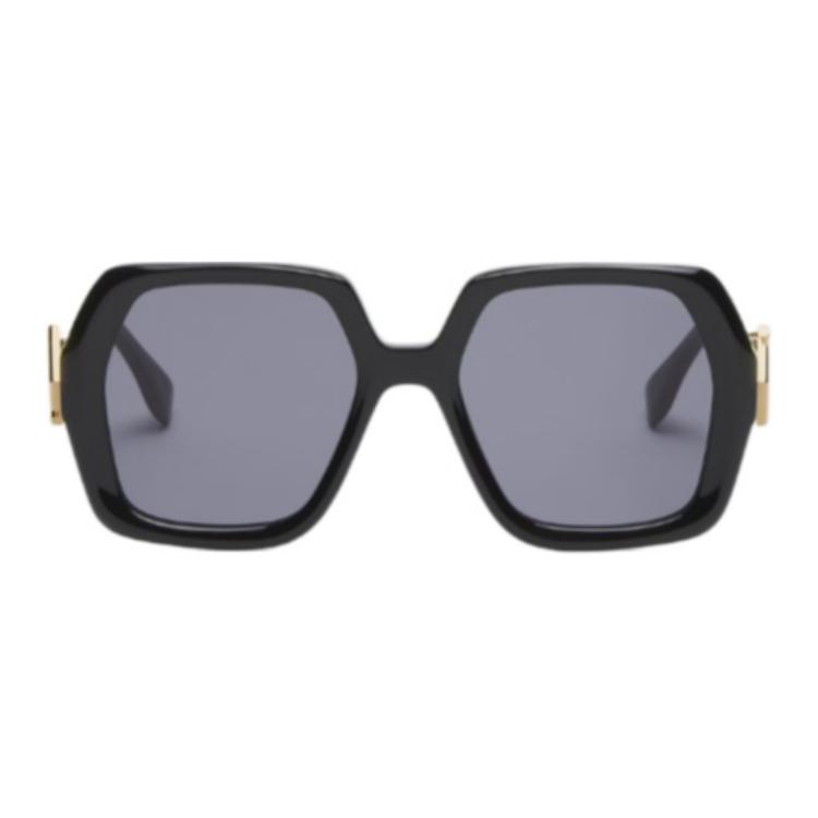 

Fendi Logo Acetate Square Sunglasses Women sunglasses Black FOL091V1P Eyeglass Case, or, Box+Eyeglass Pouches,F,Black