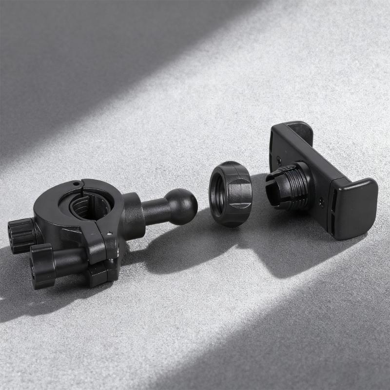 Phone Holder Clip for 4.5 to 7inch Devices Incorporating Protective Sponge for Secure Attachment on Bikes Motorcycles