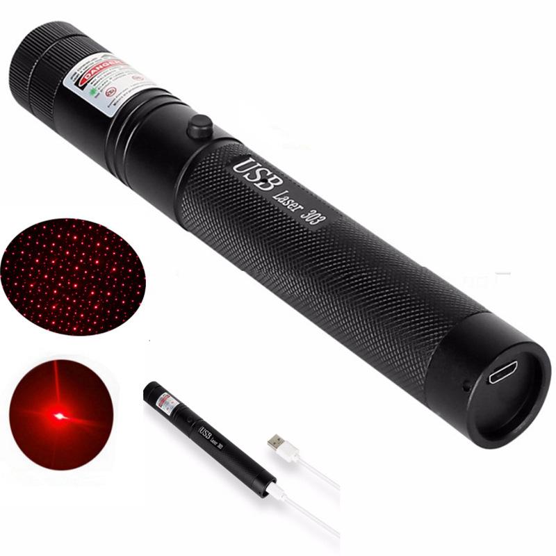 Multi-Color Starry Sky USB Laser Flashlight