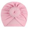 New Children's Hat, Baby 3-color Combination Donut Indian Pullover Hat, Baby Ball Ball Hat