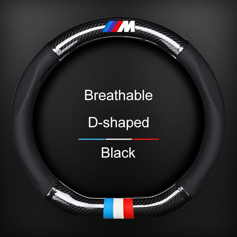 Car Steering Wheel Cover Breathable Anti Slip PU Leather Steering Cover For BMW M E34 E36 E60 E90 E46 E70 F20 F30 X5 X6 X1 M3 M5 M6 E71 F01 F02 F87