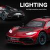 1/24 Mercedes Benz AMG ONE Racing Alloy Diecast Car Model Sound & Light Computer Host DIY Ornaments Fashion Gift for Friend Boy