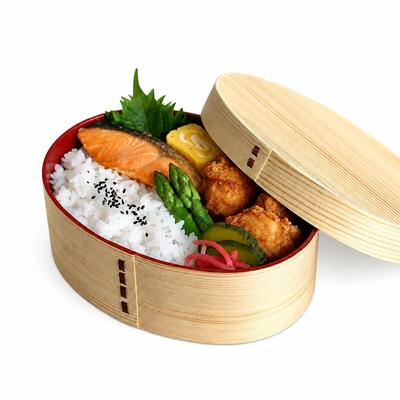 Yamaga Lacquerware Shop Magewappa Bento Made In Kishu Natural Single Oval Red with Box, 700ml, Japan, Lacquerware, Cedar, Layer, Shape, Interior,