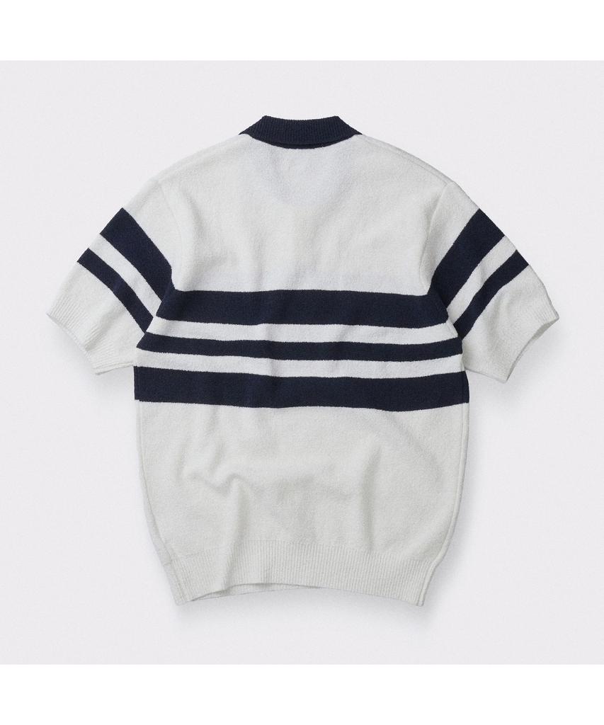 Henlikoteun [British Sporting Club] Color Matching Short-Sleeves Polo Knit Abwam26741Nyx