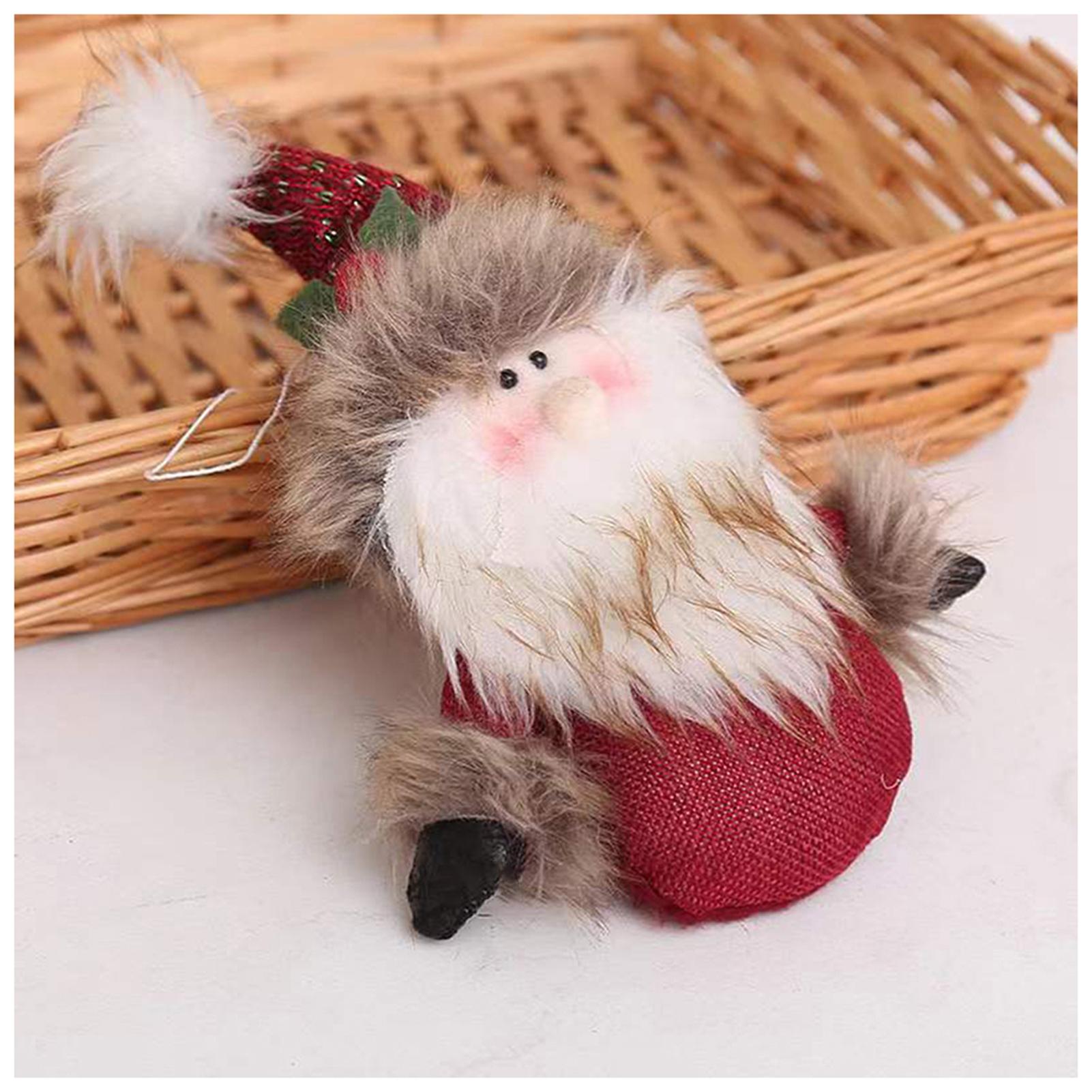 

Рождественская плюшевая кукла, украшение для витрины, подвесные украшения 23x13 см для дома, магазина, праздничные украшения