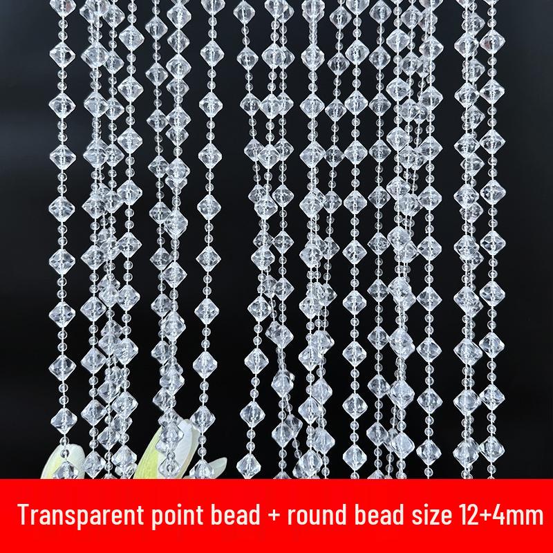 11mm UFO Disc Acrylic Beaded Curtain for Wedding Décor, Ceiling Hanging, and Aisle Runner.