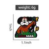 Hound Taunting Game Enamel Pins Custom Catching Ducks Brooches Lapel Badges Clothes Animal Jewelry Gift for Kids Friends
