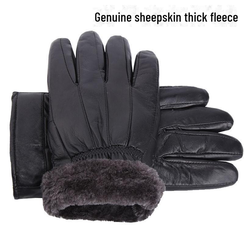 

Мотоциклетные перчатки из овчины унисекс: Теплый, плотный, на бархатной подкладке для зимы One Size