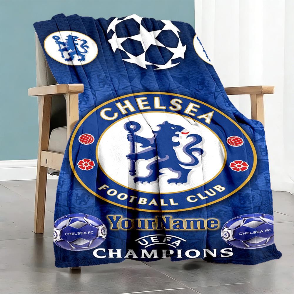 Chelsea Personalized Name Blanket Cozy Personalized Blanket Comfortable for Home Decor Office Chair Picnics Bed All-Season Use