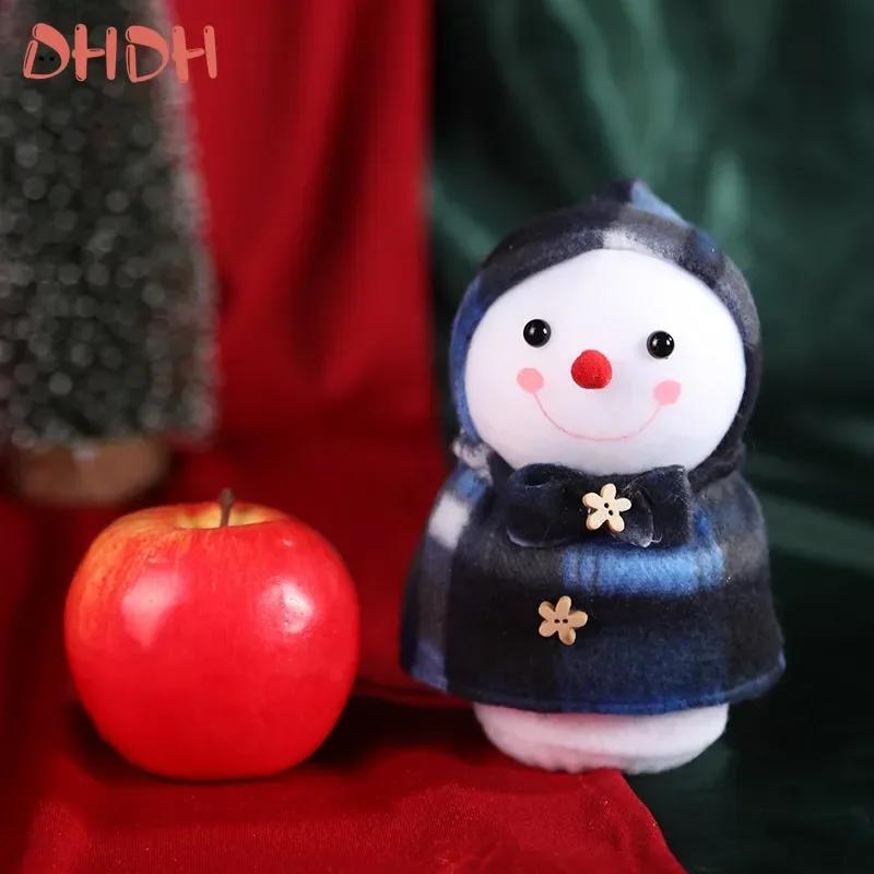

Christmas Apple Bag Plush Snowman Christmas Apple Bag Christmas Eve Apple Packaging Holiday Gifts New Year Decorations Packaging 1pc 8x6cm синій