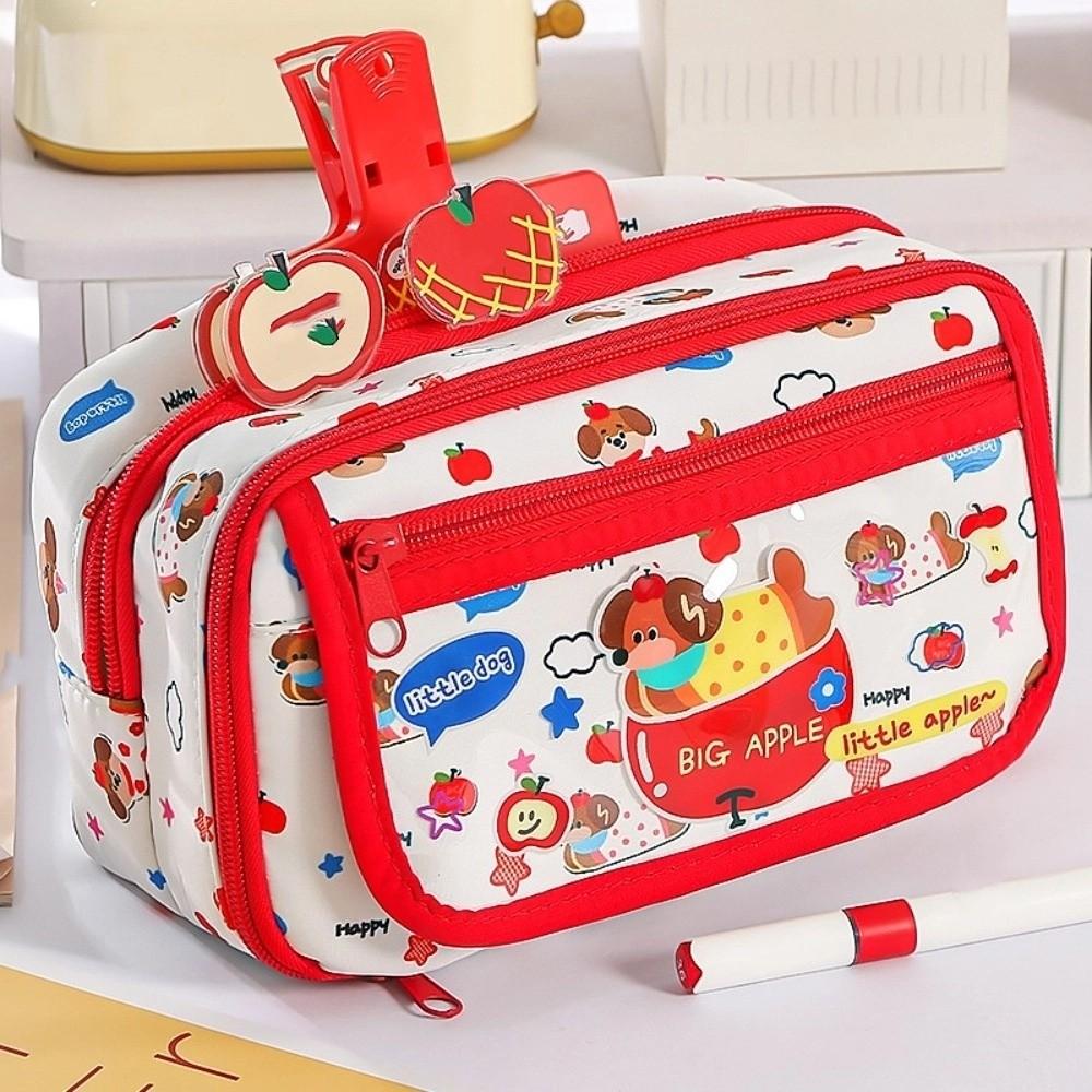 Large Capacity Stationery Storage Bag Cosmetics Storage Pen Pencil Case  Student
