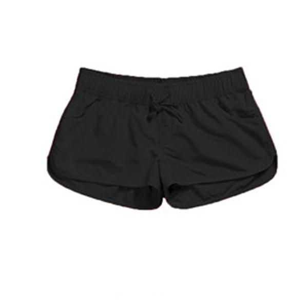 

Ladies Fashion Beach Pants Quick-Dry Plain Beach Shorts Loose Sports Shorts S чорний