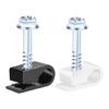Screw Mounting Electrical Cables Fastener Cable Management Clips For Long Lasting Pipe Organization Easy To Install