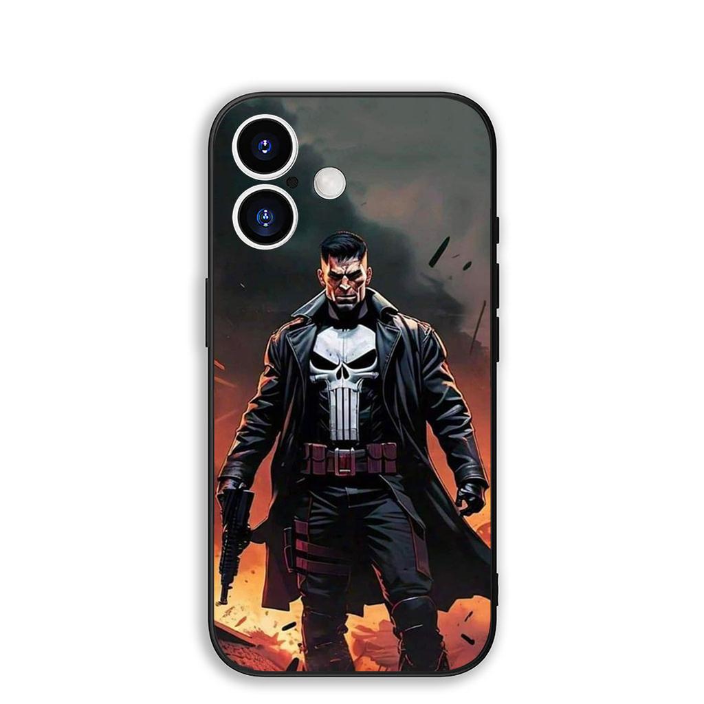 Cover for Motorola Moto Edge 50 30 One Fusion 40 neo Ultra Pro 20 Lite G50 G85 G84 E15 E14 Phone Case The Marvel Punisher Skull