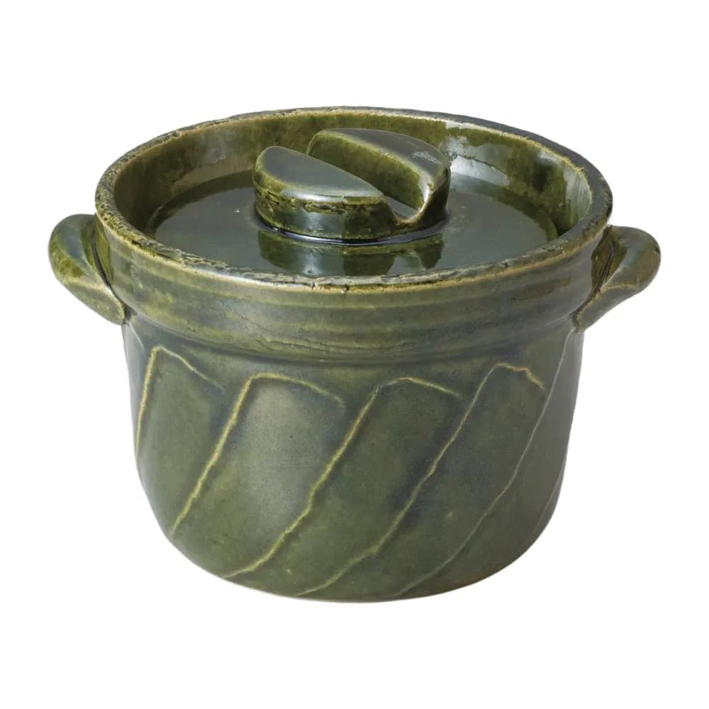 

Oribe Крученый горшок для риса (вместимость 1 чашка) | Кастрюля для риса [17 x 14,5 x 11,5 см]