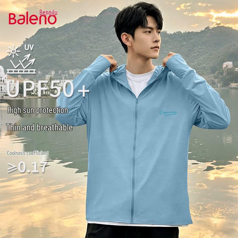 Baleno Men s UPF50+ Lightweight Sun Protection Hooded Jacket 3XL