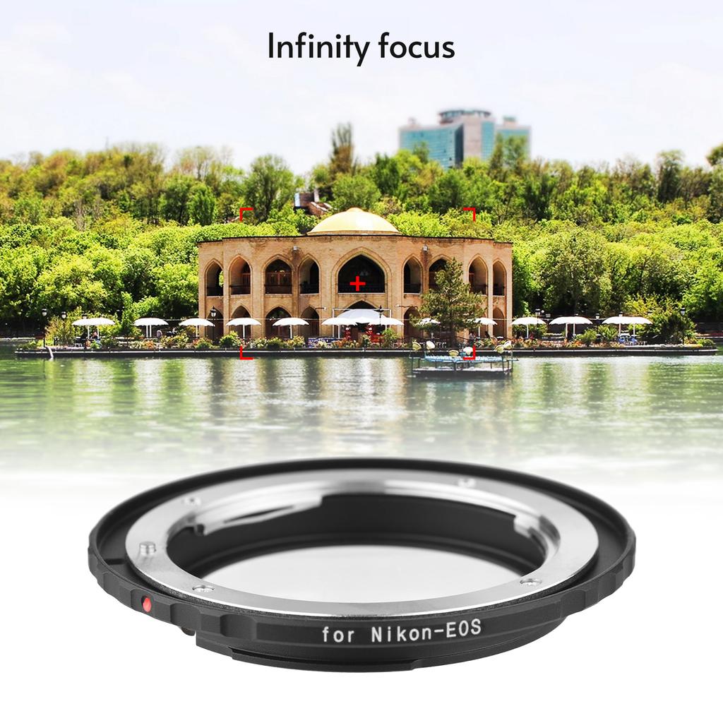 Andoer Nikon-EOS Camera Lens Adapter Ring with?Infinity Focus Replacement for Nikon F/AF AI AI-S
