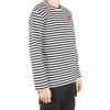 CDG Play T Shirts Men's Crew Neck Moderate Straight Fit AZ-T164-051-1