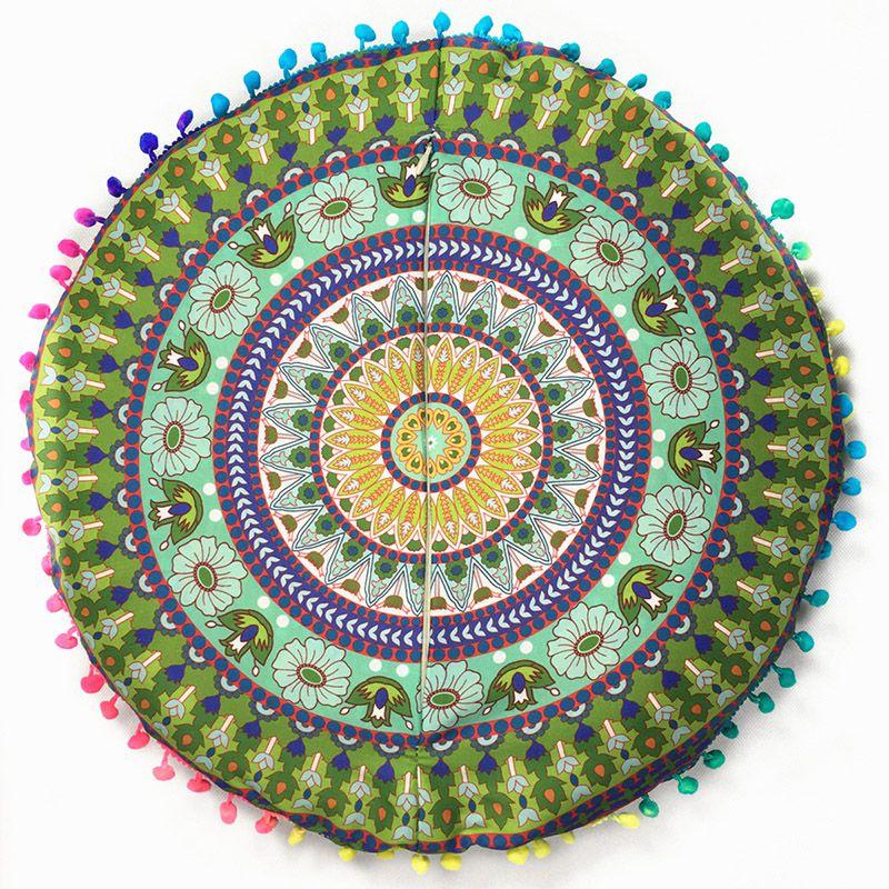 Premium Quality Mandala Round Cushion Cover For A Timeless Bohemian Look