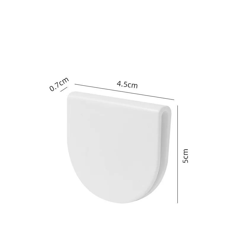 4/8pcs Shower Curtain Clips Windproof Fixer Holder Self Adhesive Curtain Clips Anti Slip Bedsheet Clip Home Decoration Accessory