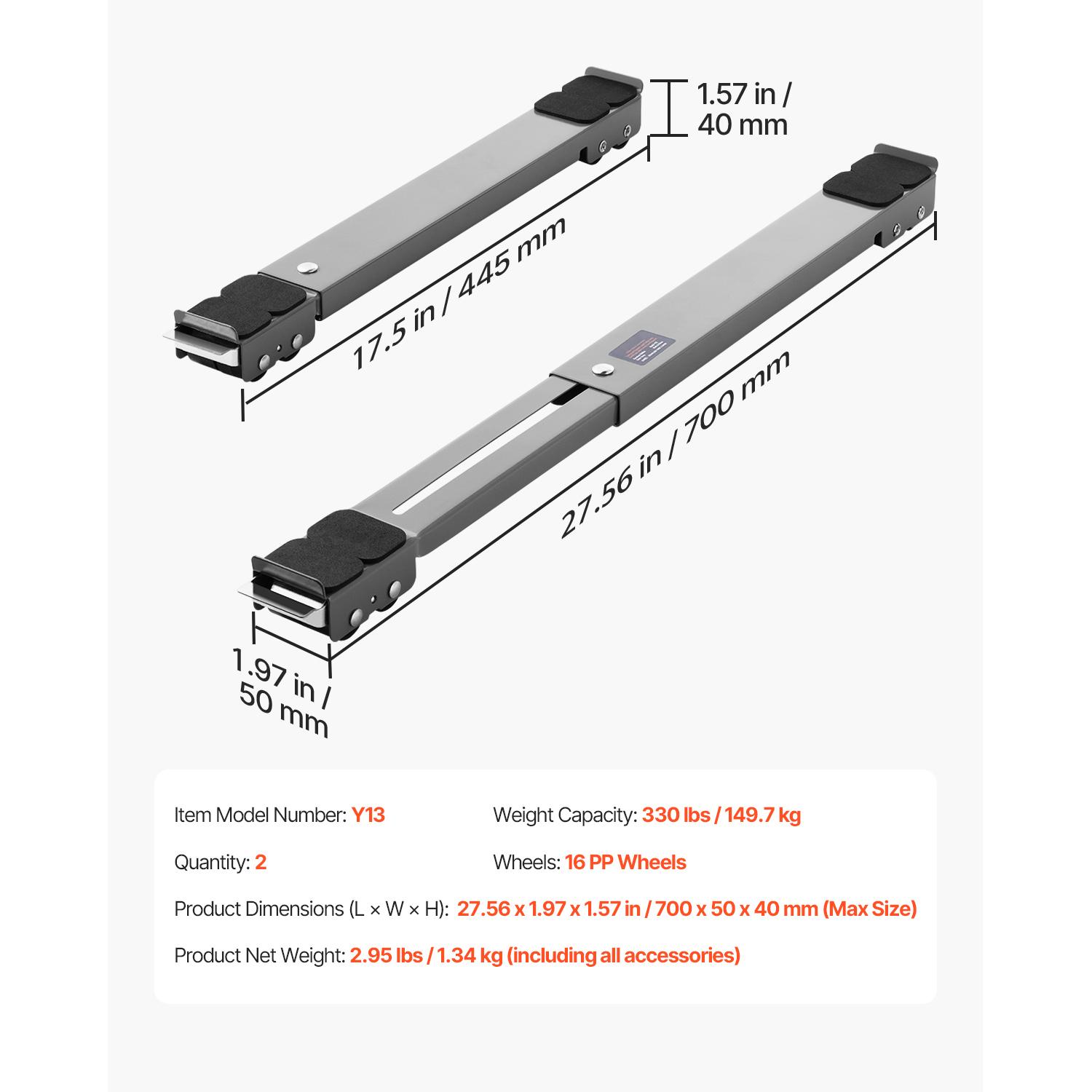 SucceBuy Передвижные ролики для мебели 330 фунтов, выдвижные ролики для бытовой техники с регулируемой основой, подставка для холодильника для перемещения стиральной машины, сушилки