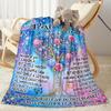 Friendship Poem Blanket Blanket Comfortable Great for Chair Seaside Livingroom Four Seasons Multipurpose Modern