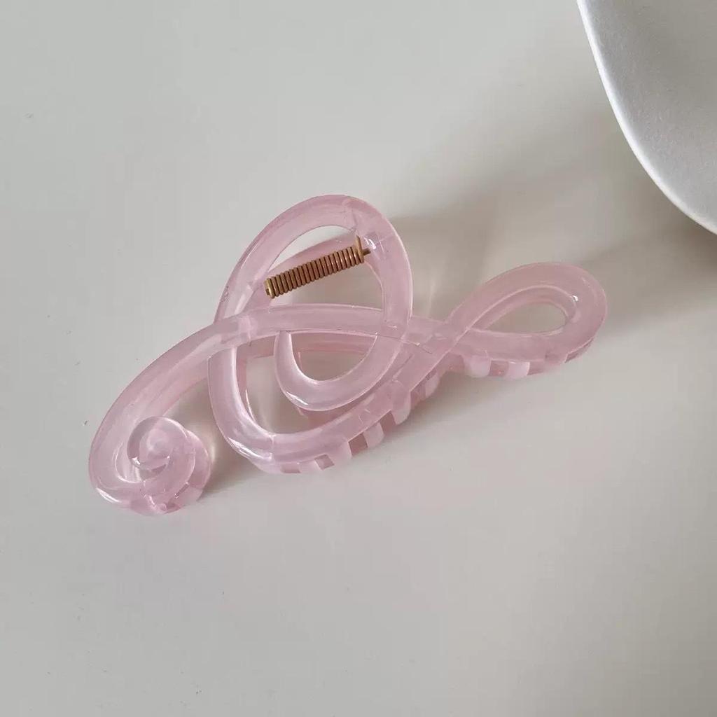 Elegant Music Note Matte Hair Clip for Women