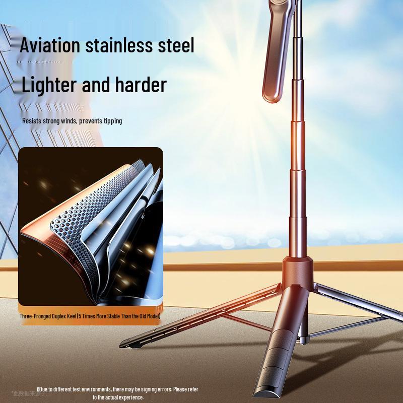 Ultra-Stable Anti-Shake Selfie Stick & Tripod for Travel, Vlogs, and Live Streaming