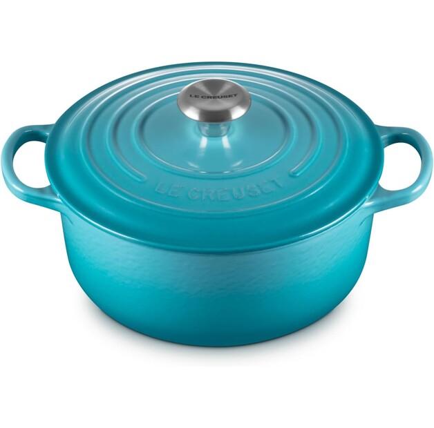 

Жаровня Le Creuset Signature круглая 20 см Caribbean 2,4 л (21177201702430)