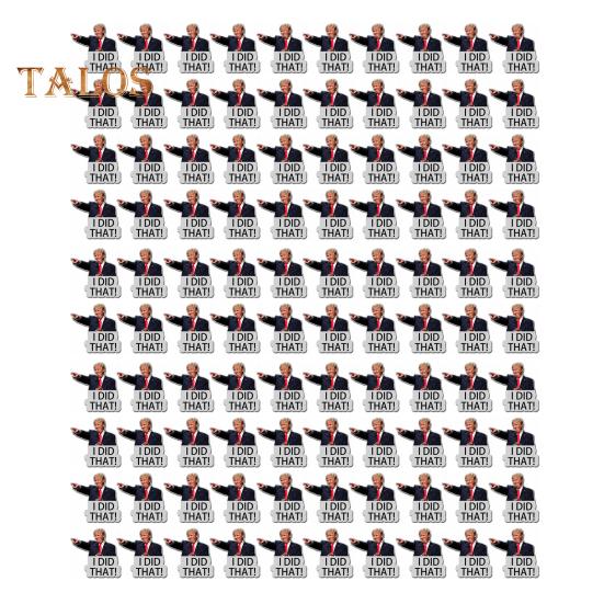 

100 шт. наклейки Трампа «Я сделал это», наклейка на бензоколонку, высокоточная печать, водонепроницаемые наклейки на автомобили и ноутбуки из ПВХ 1 Set