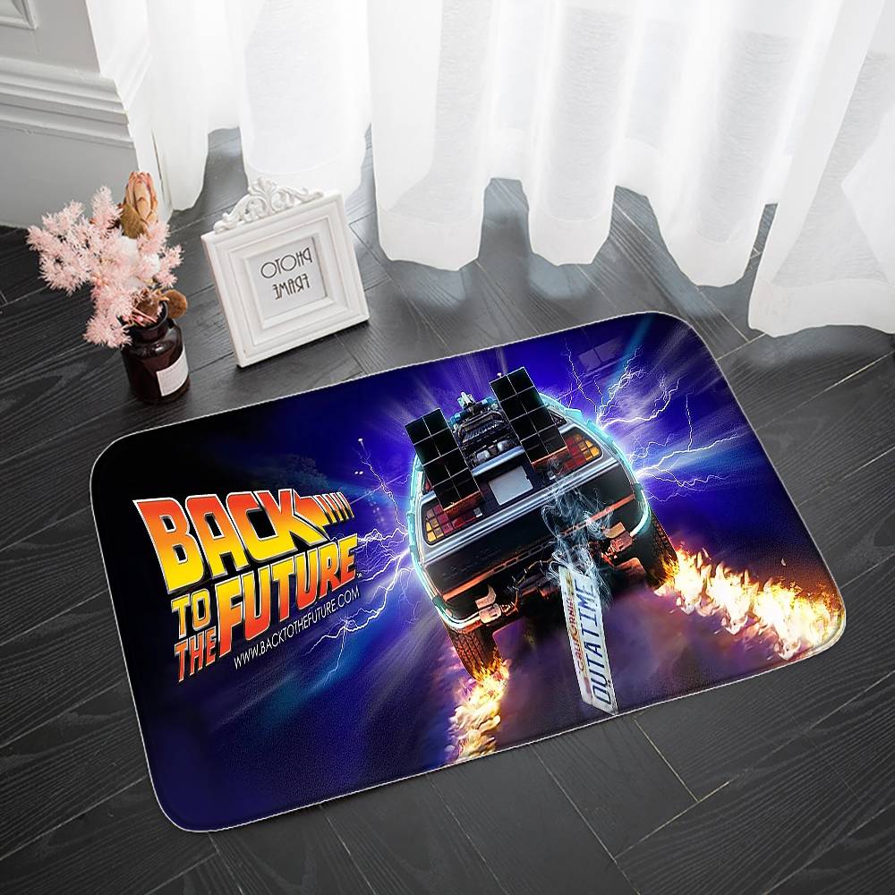 Back To The Future Floor Mat Entrance Doormat Bath Mats Non-slip Mat Carpets Entrance Of House Custom Kitchen Foot Mat Cute Rug