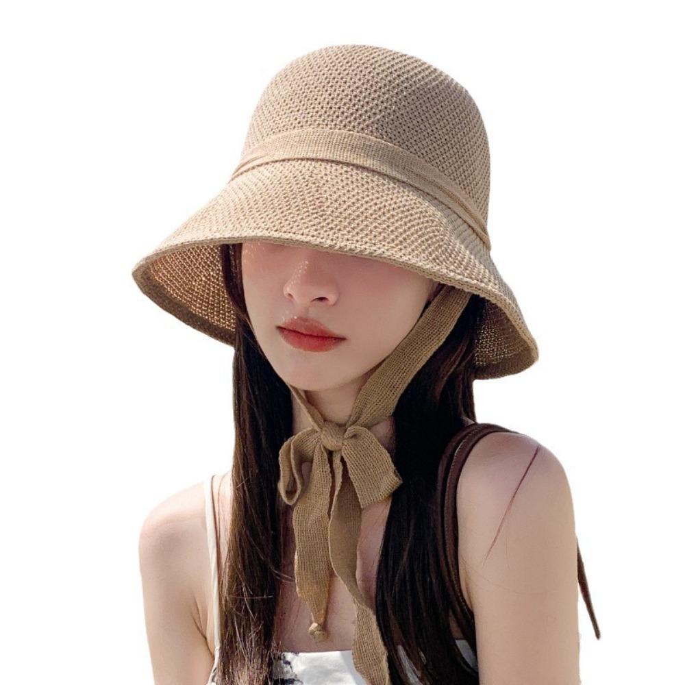 Adjustable Straw Hat Breathable Fisherman Cap Fashion Sun Hat  Outdoors