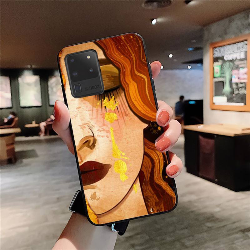 Klimt Kiss Phone Case for Samsung S20 lite S21 S10 S9 plus for Redmi Note8 9pro for Huawei Y6 cover