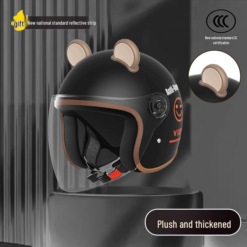 Women's Unisex Winter Warm Half Helmet for Electric Scooter/Motorcycle with Free Shipping